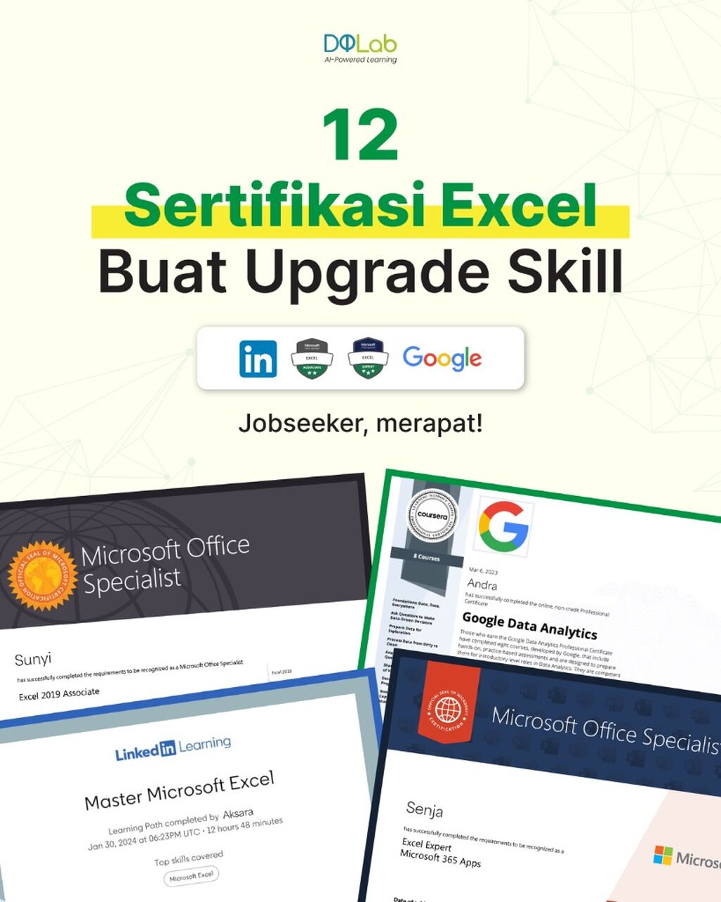 Asah Skill Excel Sekarang Lewat Program DQLab!
