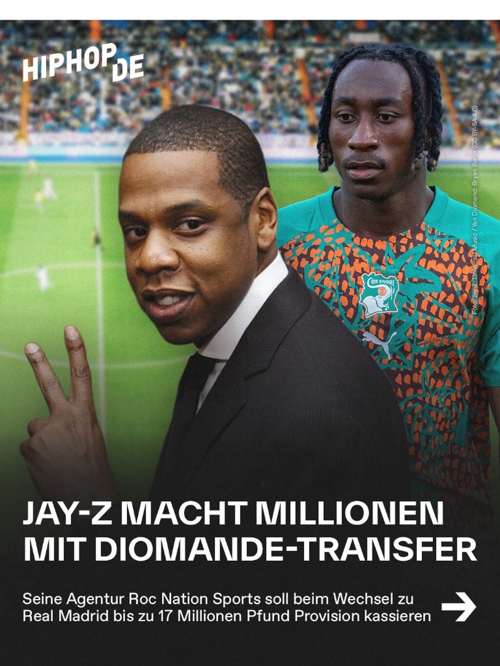 Jay-Z & Roc Nation machen Millionen mit Diomande-Transfer