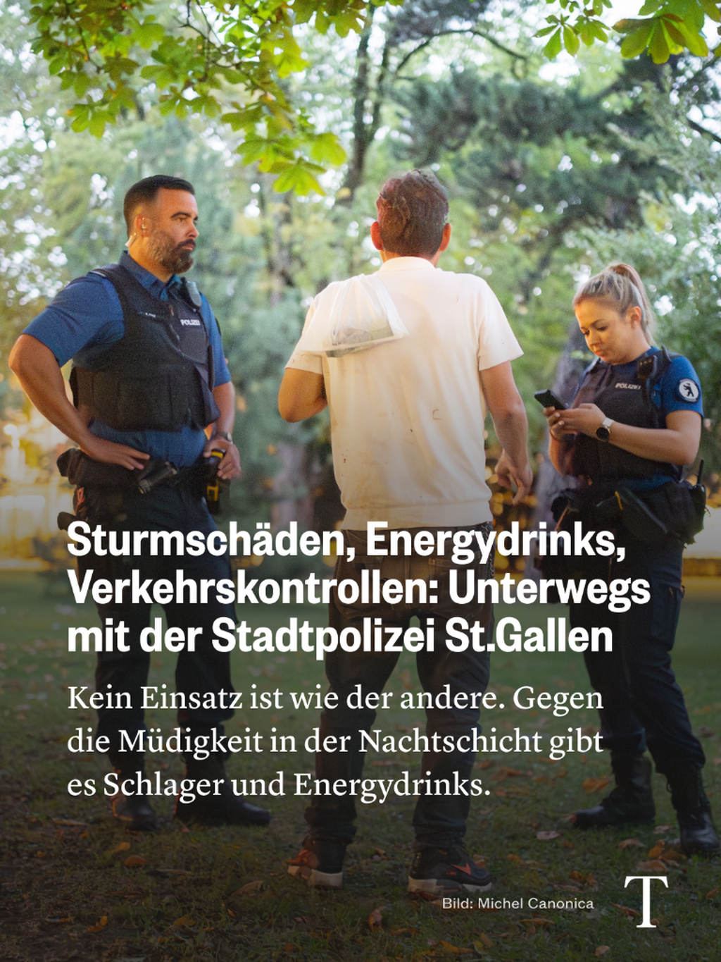 Unterwegs mit der Stadtpolizei St.Gallen