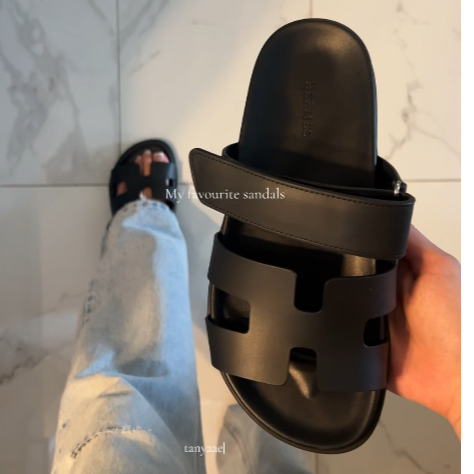 Hermes Chypre Sandals Calfskin leather ; use my discount ( tanya010 )