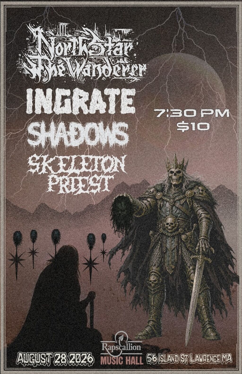 Northstar the Wanderer, Ingrate, Shadows, and Skeleton Priest