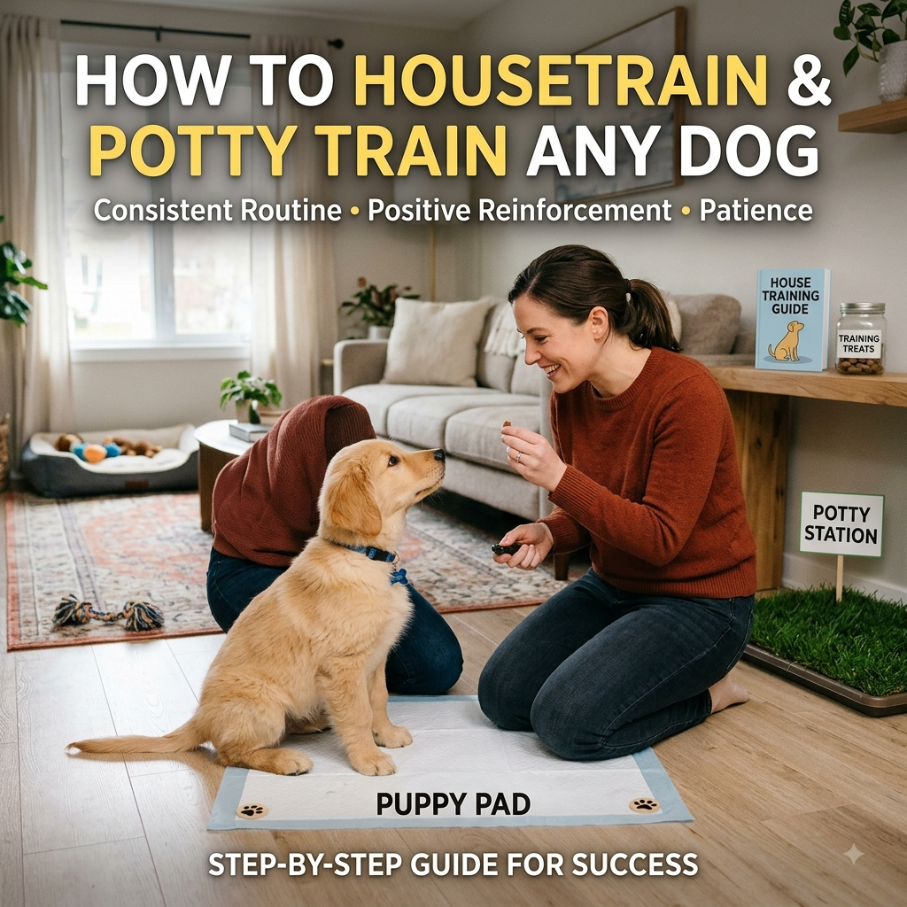 How To Housetrain & potty training any dog