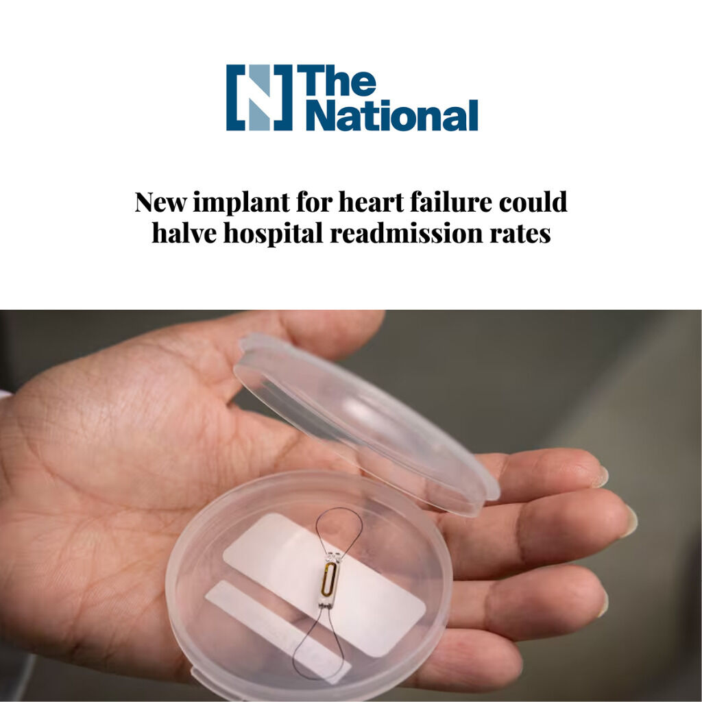 New implant for heart failure could halve hospital readmission rates