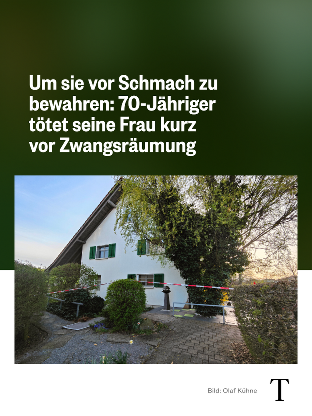 70-J&auml;hriger t&ouml;tet seine Frau kurz vor Zwangsr&auml;umung in Gachnang