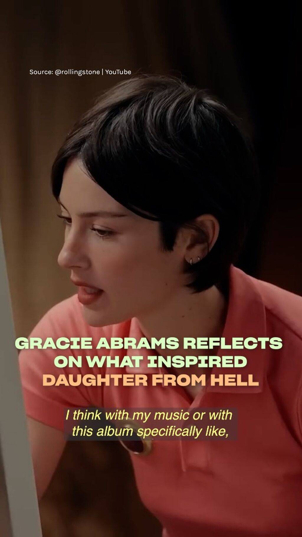 LISTEN TO GRACIE ABRAMS' 'DAUGHTER FROM HELL' NOW