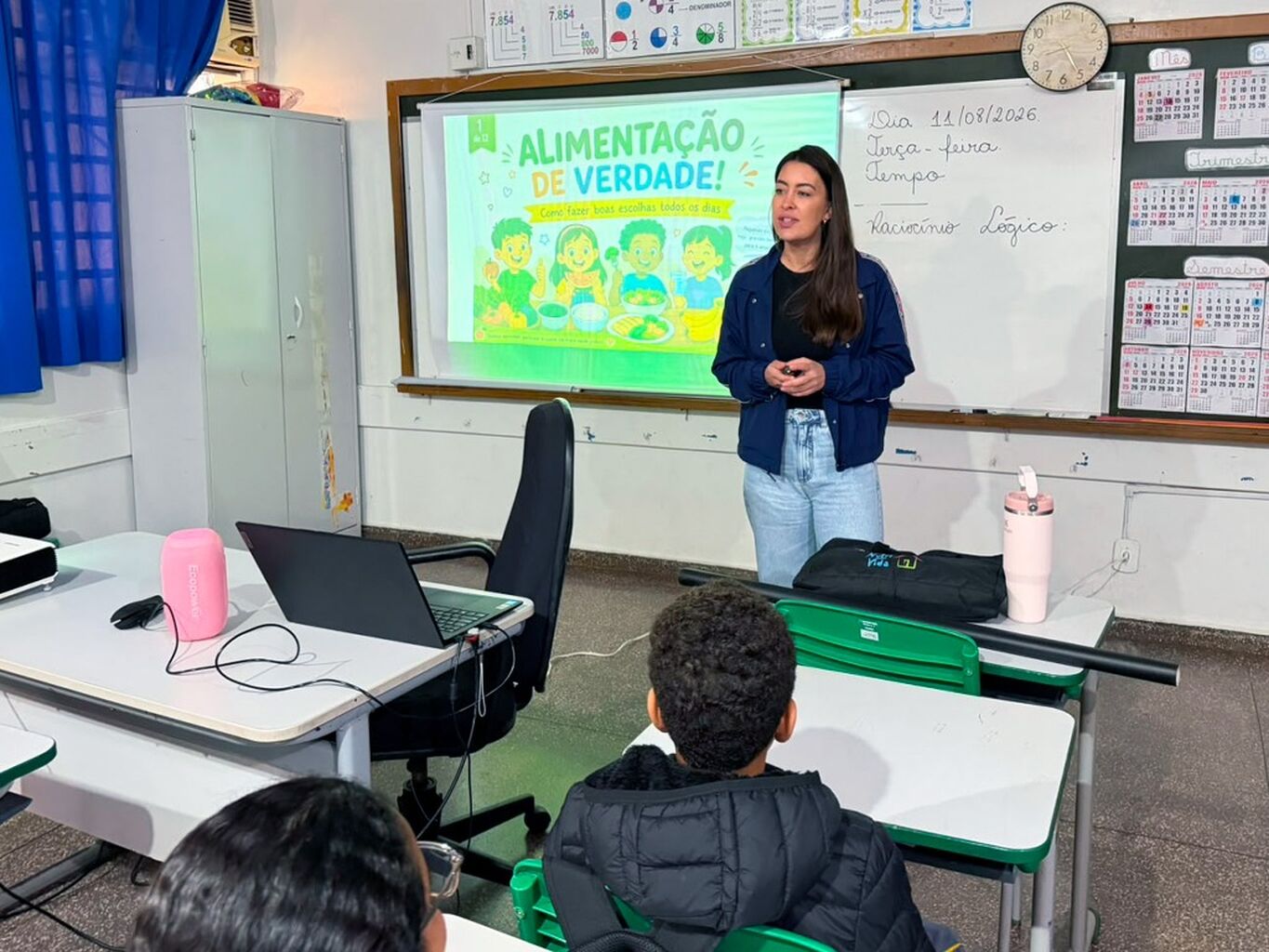 Alunos do 5&ordm; ano participam de palestra sobre alimenta&ccedil;&atilde;o saud&aacute;vel e Guia Alimentar