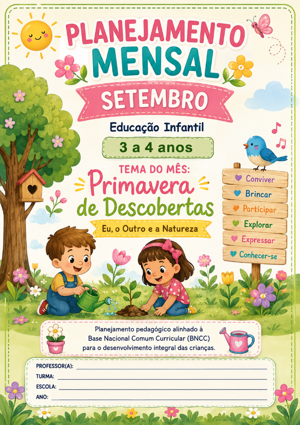 Planejamento completo de setembro + pacote de atividades para crian&ccedil;as de 3 a 4 anos