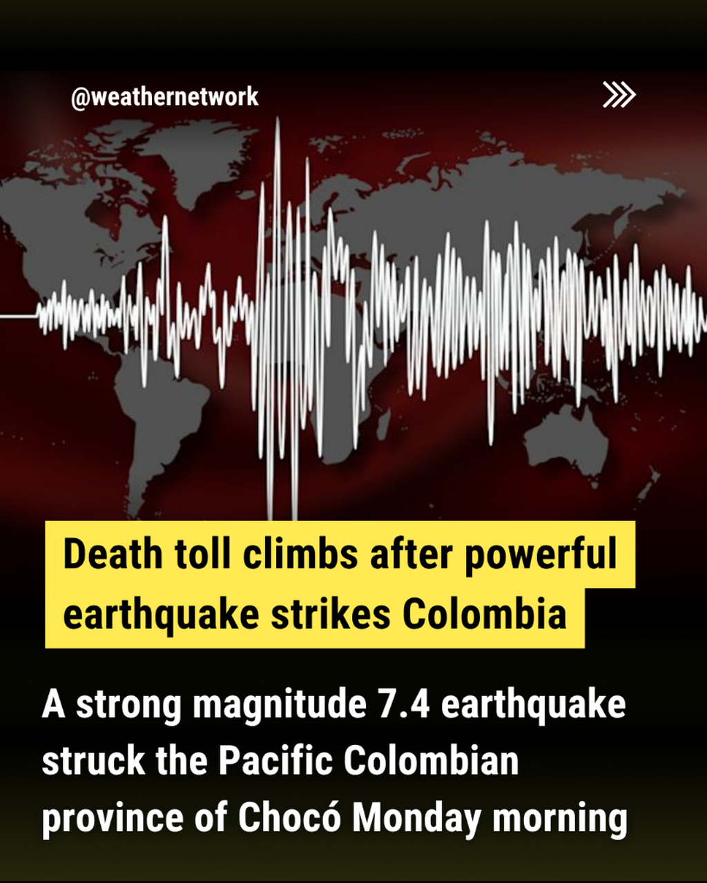Death toll climbs after powerful earthquake strikes Colombia