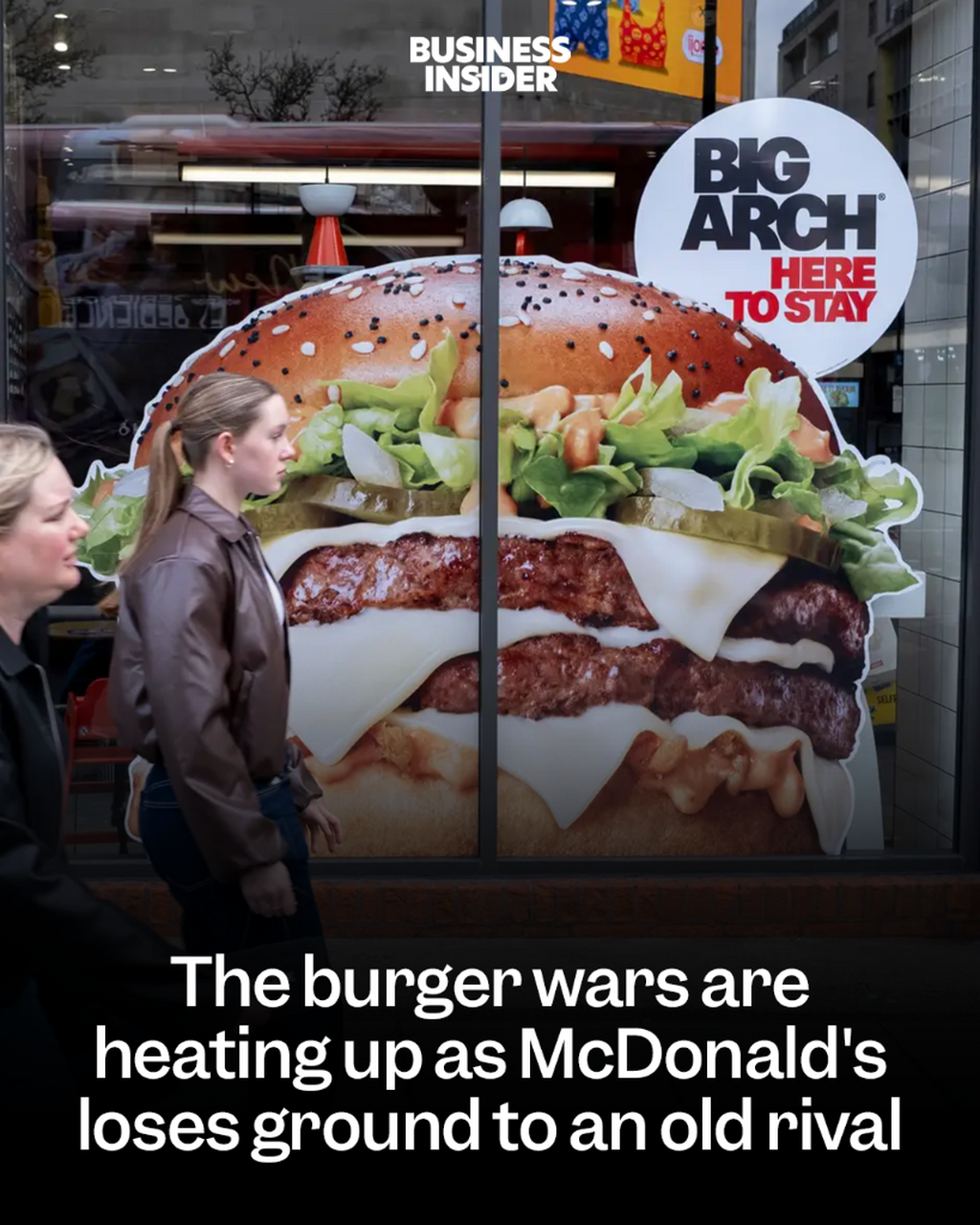 The burger wars are heating up as McDonald's loses ground to an old rival