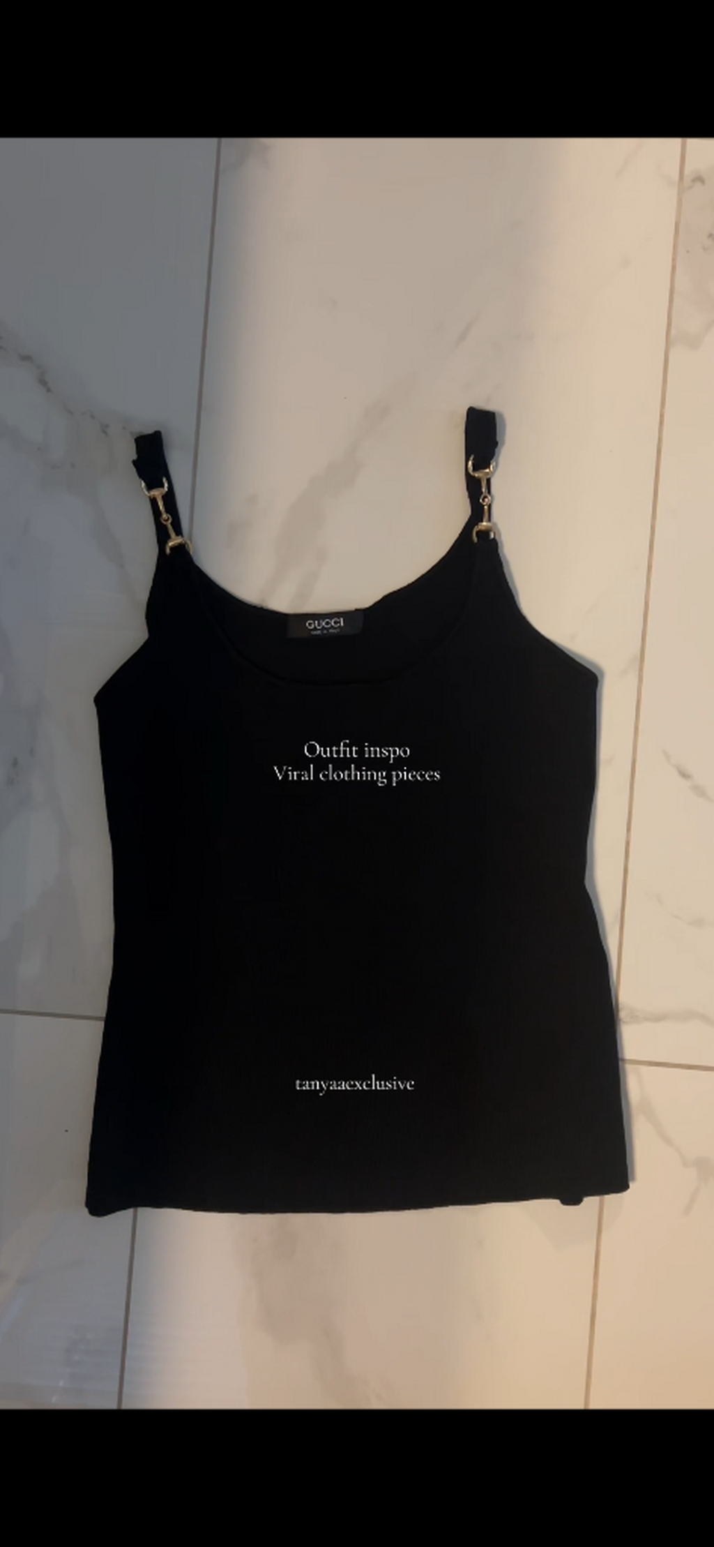 Gucci horsebit jersey tank top ; create an account and use my discount( Lux) 