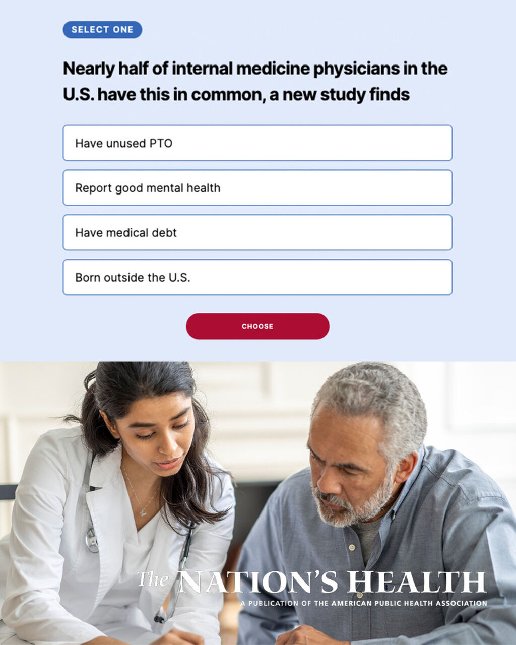 Public Health News Quiz