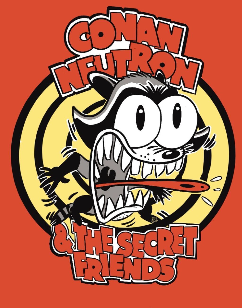 Cartoon Raccoon T-Shirt