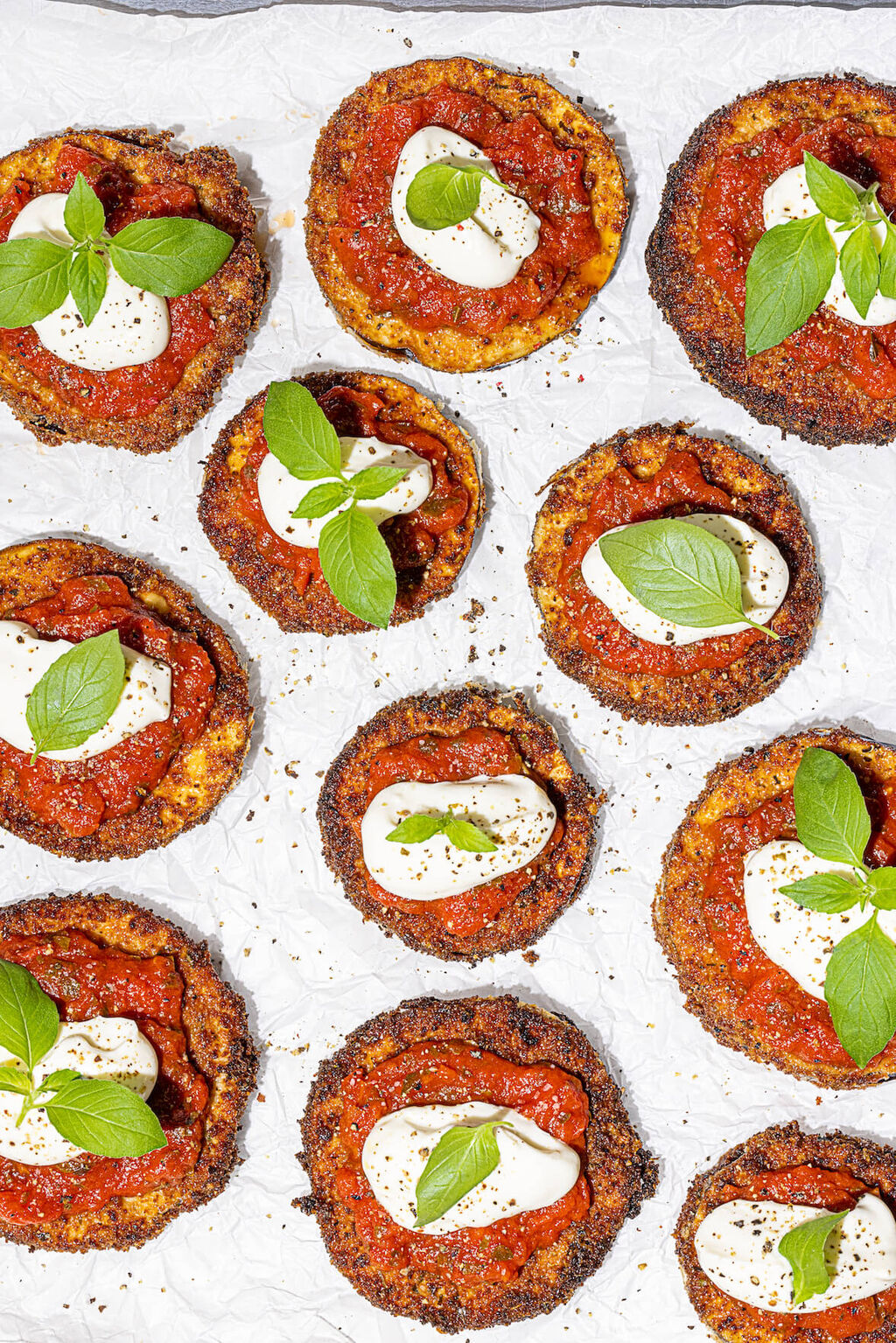 Bouch&eacute;es d'aubergine parmigiana | Bon pour toi