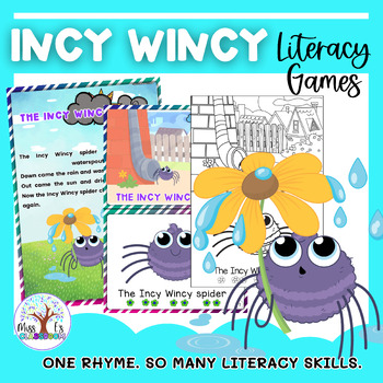Incy Wincy (Itsy Bitsy) Nursery Rhyme Literacy Activities: The complete Kit