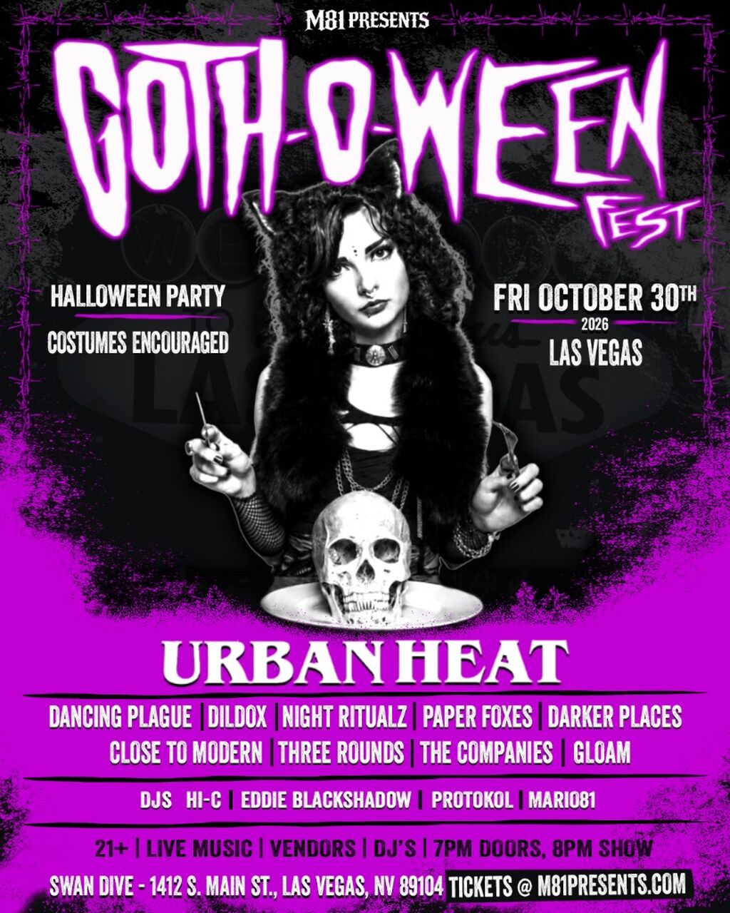 FRI - 10.30.26 - GOTH O WEEN FEST 2026- LAS VEGAS - 21+
