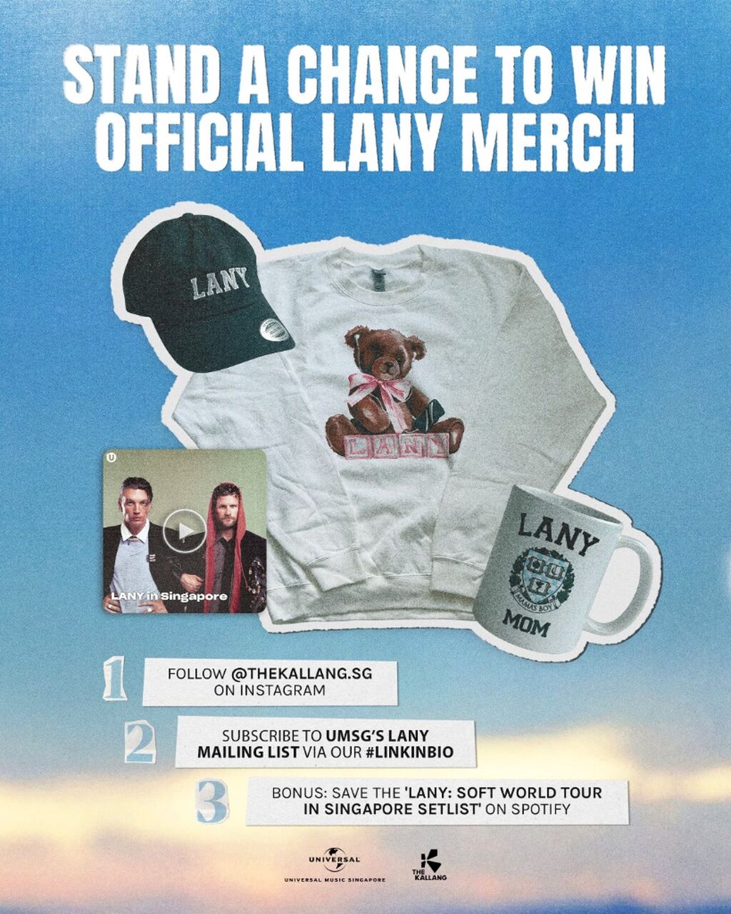 STAND A CHANCE TO WIN OFFICIAL LANY MERCH!