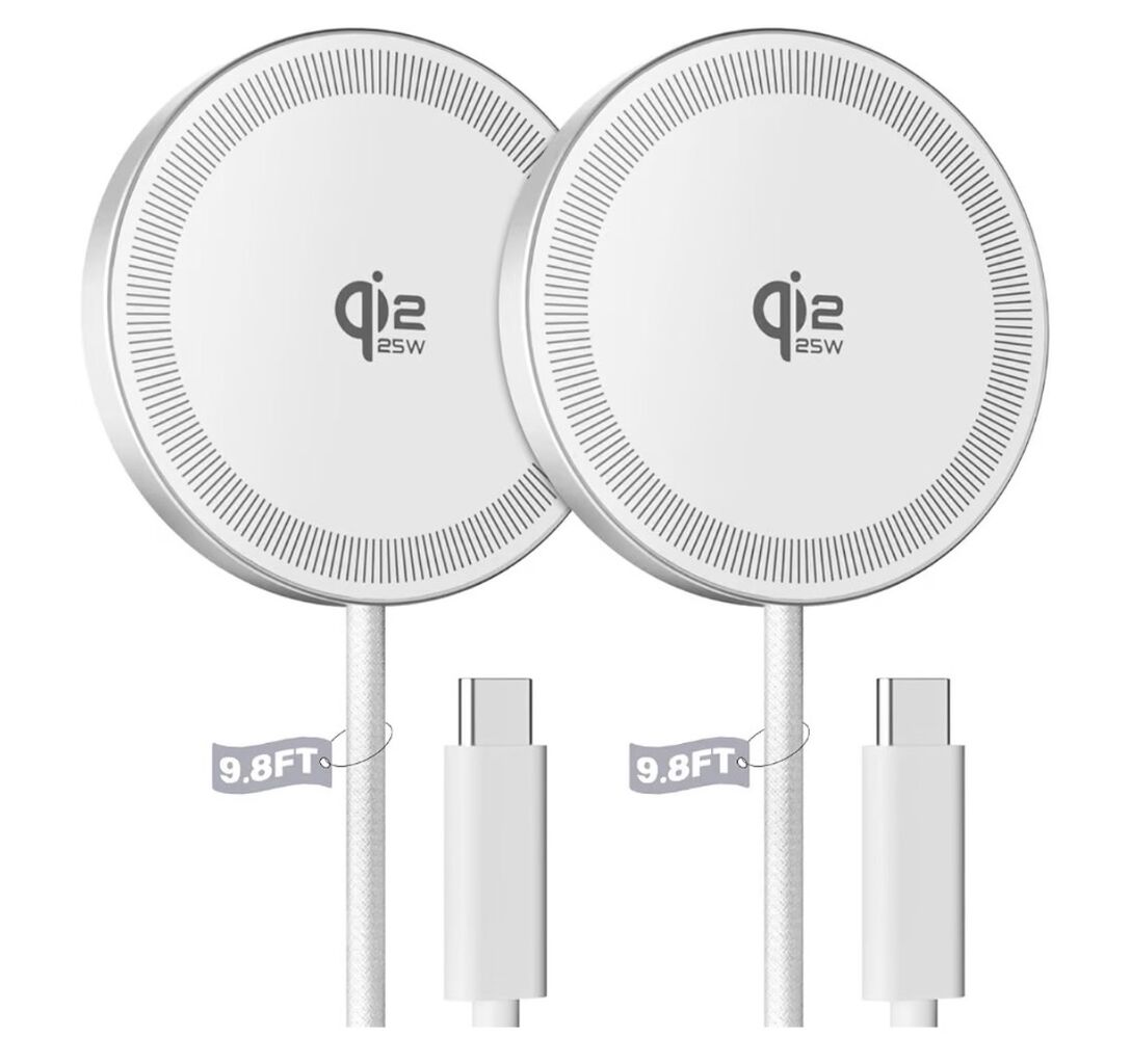 2Pack Magnetic Wireless Charger 25W Fast Charger for iPhone For only $12.49!!! Code:5SDTJ8S6
