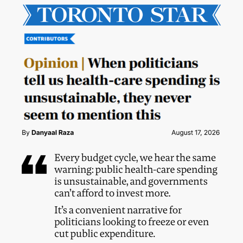 When politicians tell us health-care spending is unsustainable, they never seem to mention this