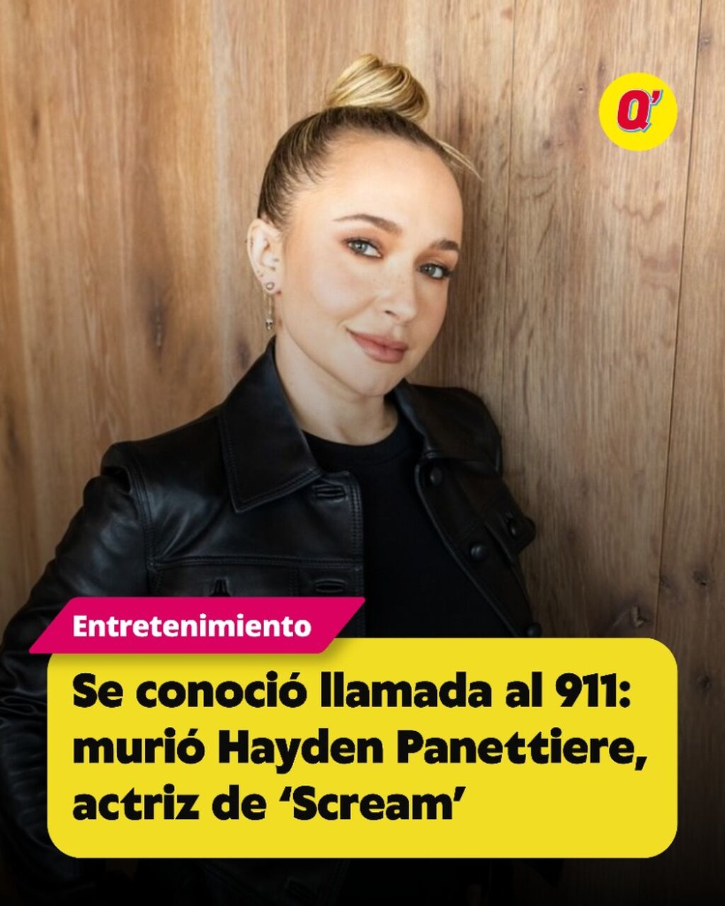 Se conoci&oacute; llamada al 911: muri&oacute; Hayden Panettiere, actriz de &ldquo;Scream&rdquo;