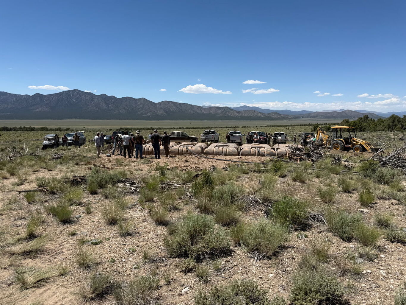 Many Hands, Two Guzzlers: Nevada Volunteers Build Lifelines for Mule Deer