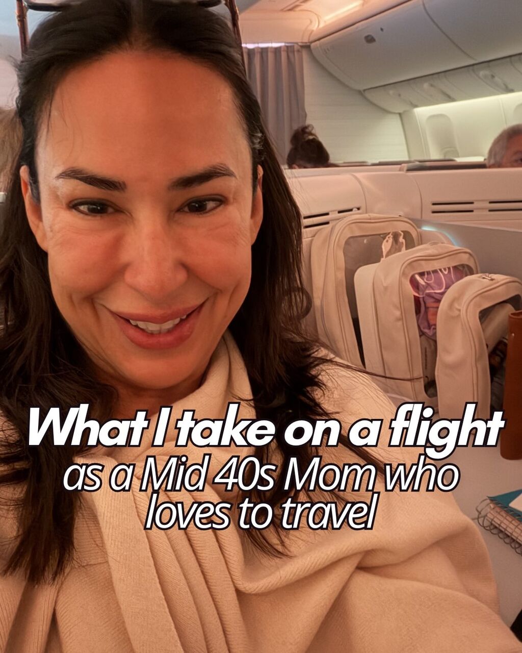 What I Take on A Flight As A Mid-40s Mom Who Loves To Travel