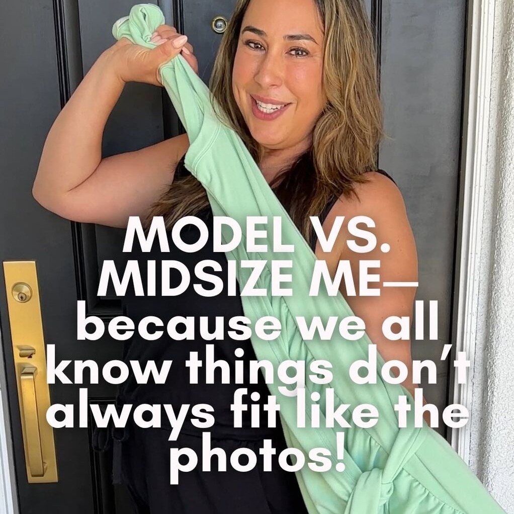 MODEL VS. MIDSIZE ME - Because we all know things don't always fit like the photos