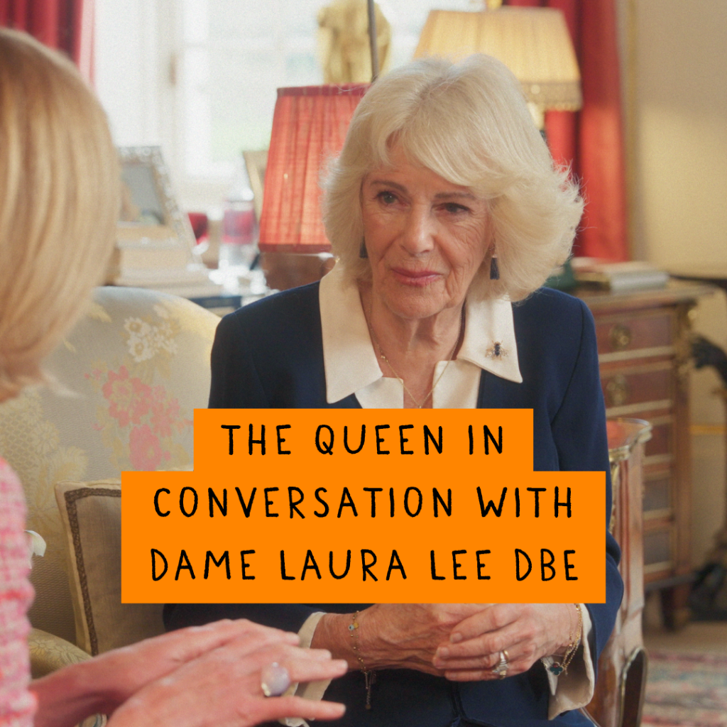 The Queen in conversation with Dame Laura Lee DBE