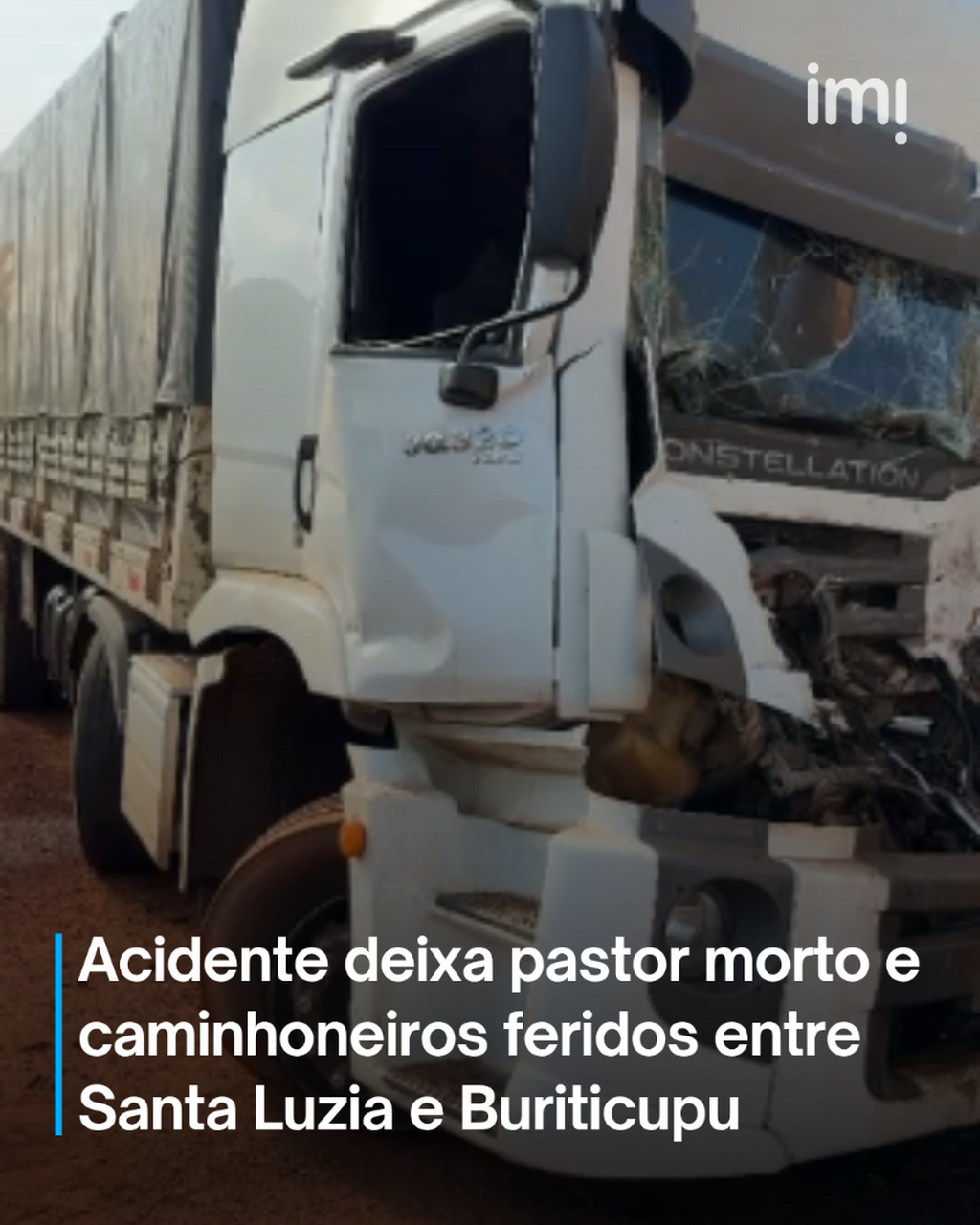 Acidente na BR-222 deixa pastor morto e caminhoneiros feridos entre Santa Luzia e Buriticupu