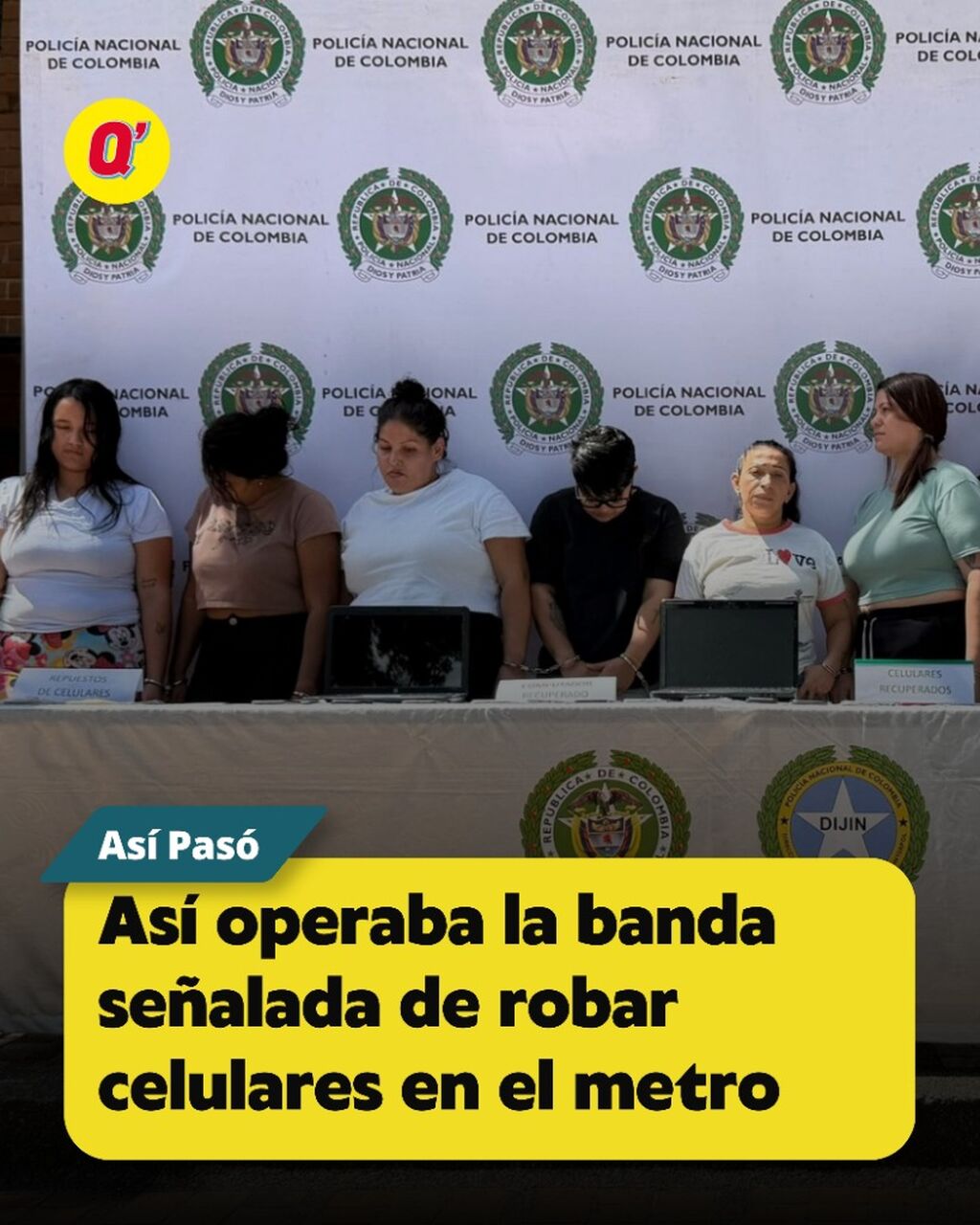 As&iacute; operaba la banda se&ntilde;alada de robar celulares en el metro