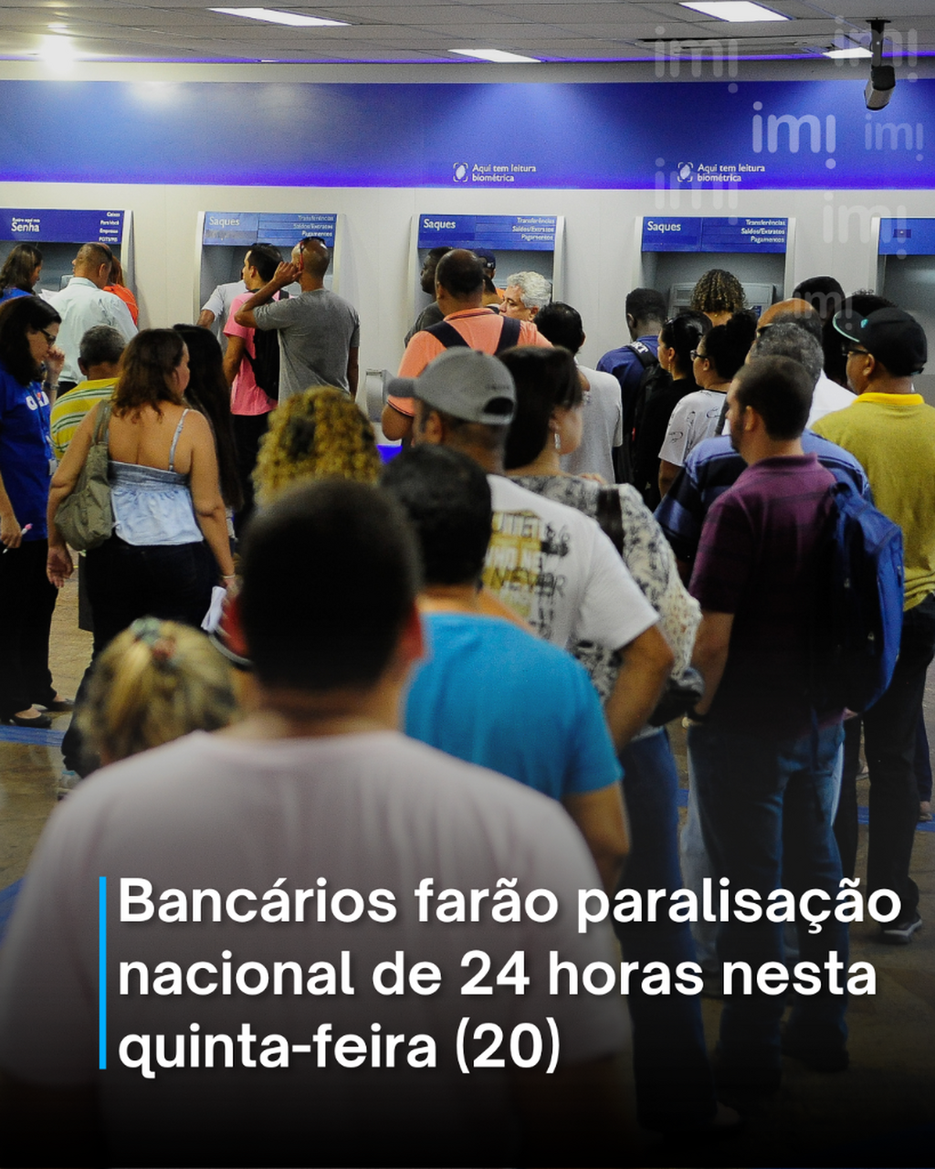 Banc&aacute;rios far&atilde;o paralisa&ccedil;&atilde;o de 24 horas nesta quinta-feira (20)