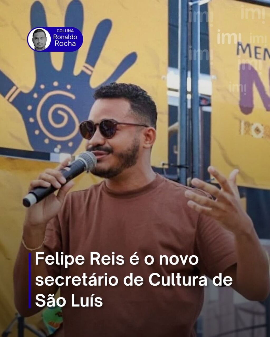 Felipe Reis &eacute; o novo secret&aacute;rio de Cultura de S&atilde;o Lu&iacute;s