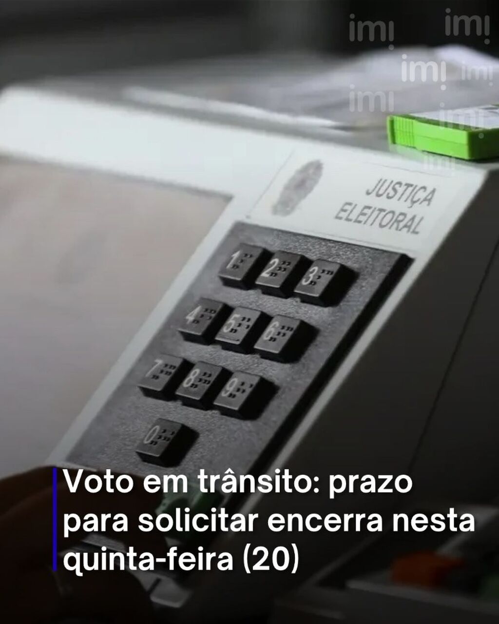 Voto em tr&acirc;nsito: prazo para solicitar encerra nesta quinta-feira (20)