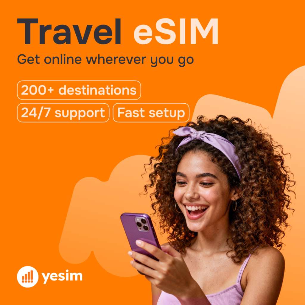 Get online anywhere! Yesim Travel eSim!