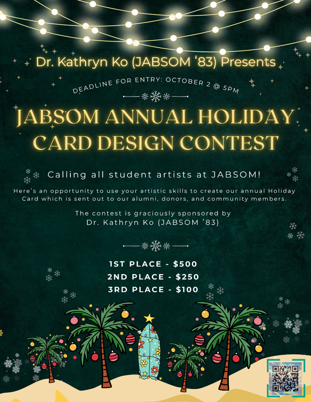 Holiday Card Design Contest 2026 | John A. Burns School of Medicine