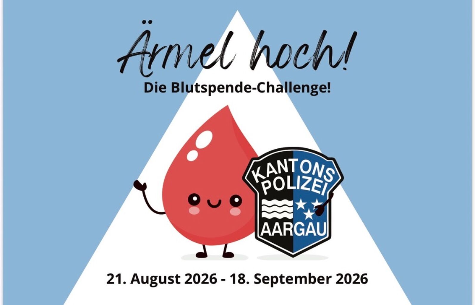Blutspendechallenge Kantonspolizei Aargau | Blutspende Nordwestschweiz