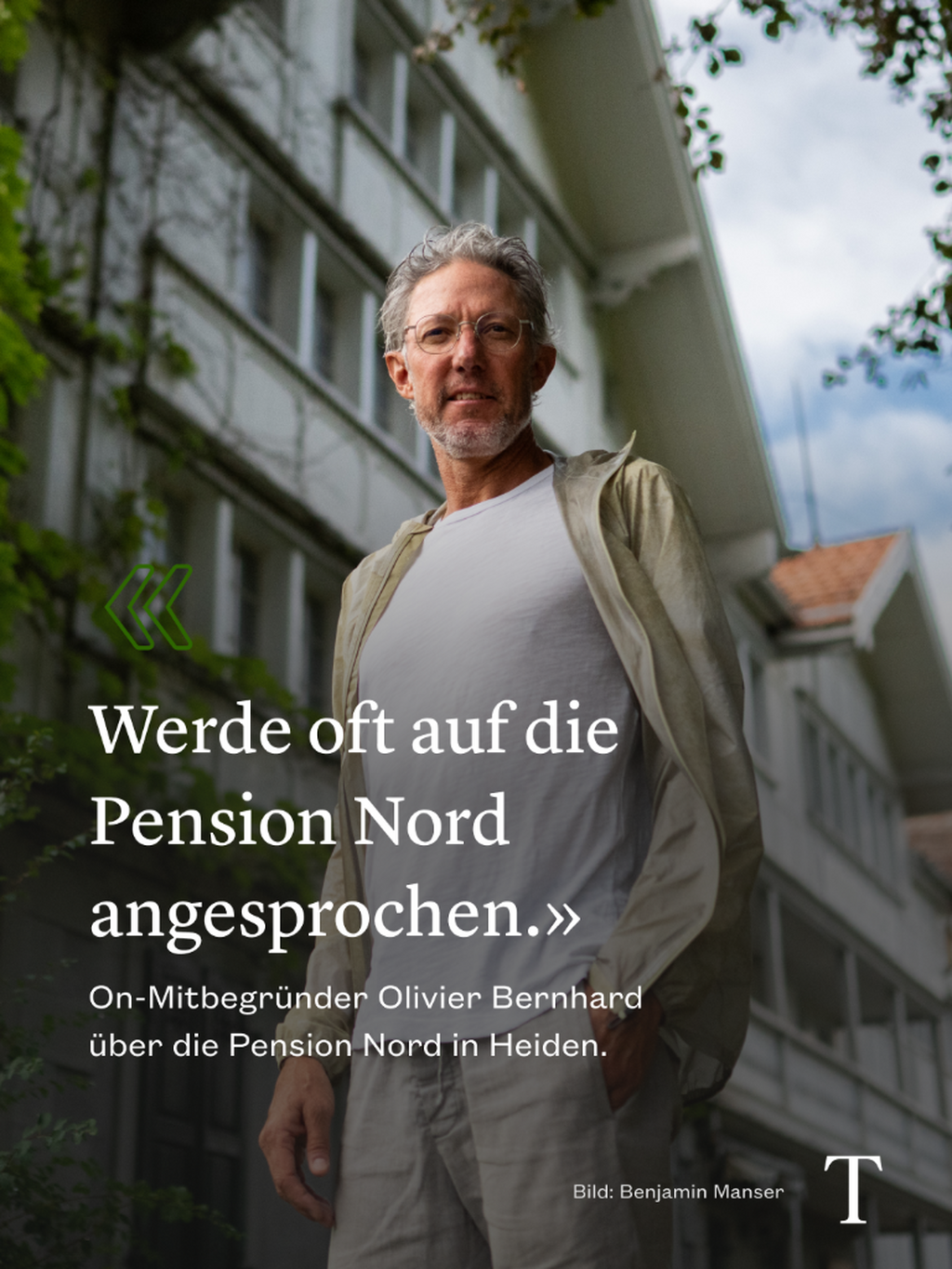 On-Mitbegr&uuml;nder Olivier Bernhard &uuml;ber die Pension Nord in Heiden