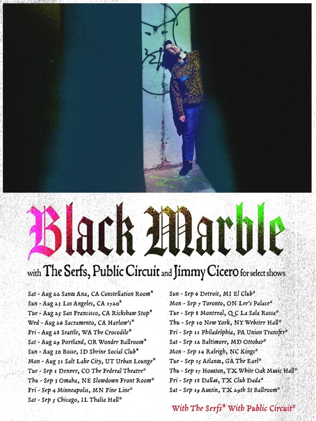 Black Marble tour 