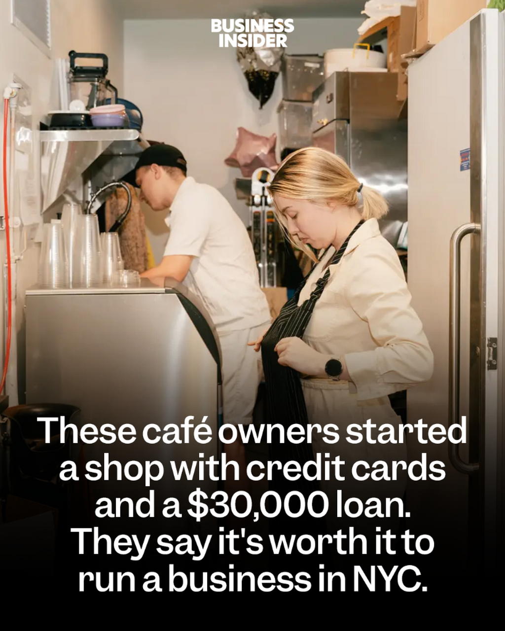 These caf&eacute; owners started a shop with credit cards and a $30,000 loan. They say it's worth it to run a business in NYC.