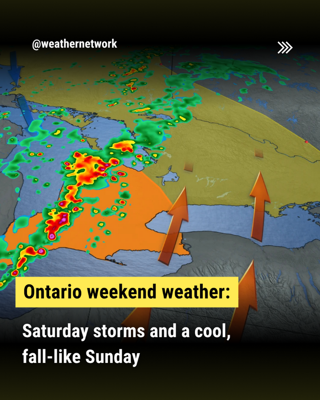  Ontario weekend weather: Saturday storms and a cool, fall-like Sunday