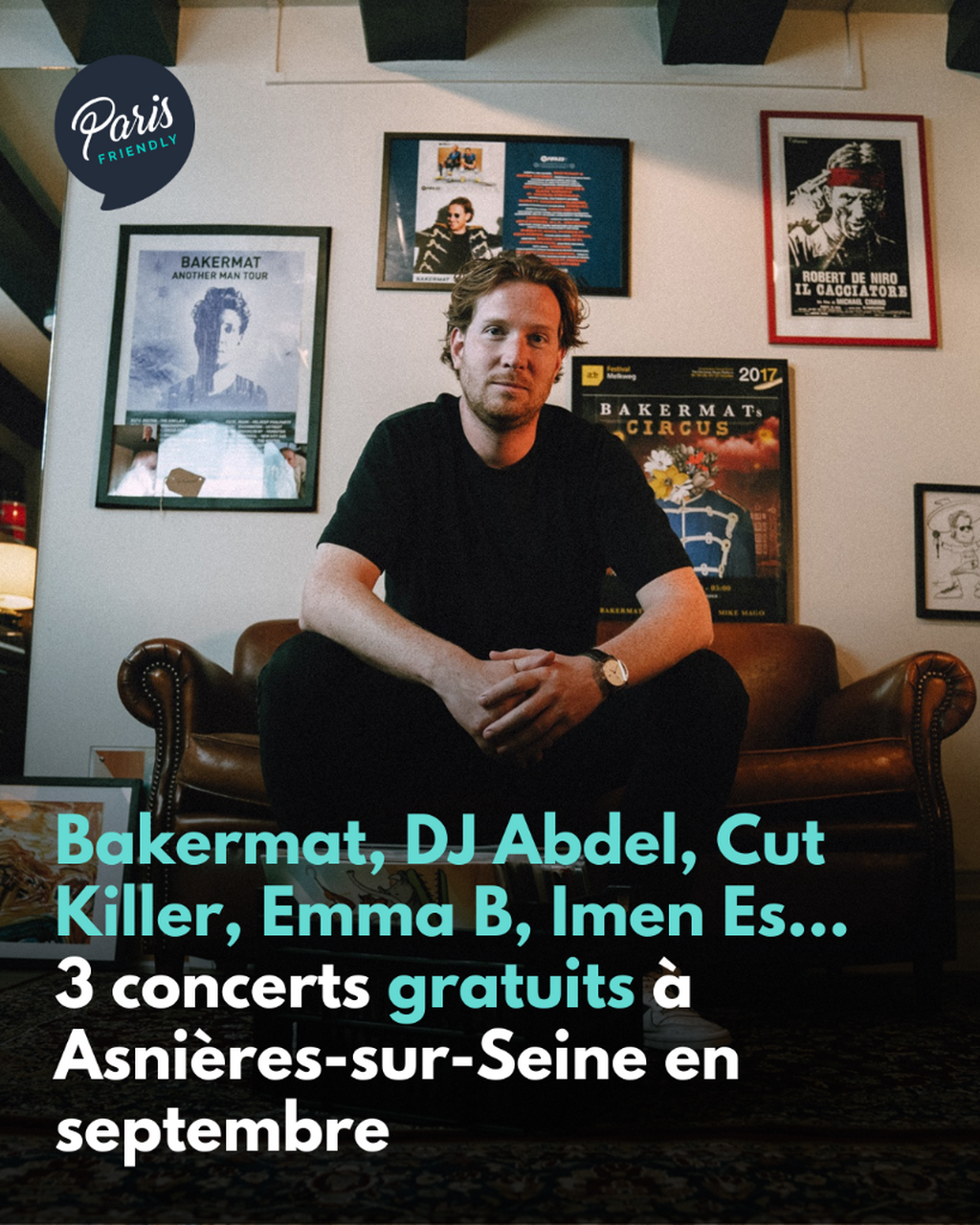 Bakermat, DJ Abdel, Cut Killer, Emma B, Imen Es... 3 concerts gratuits &agrave; Asni&egrave;res-sur-Seine en septembre