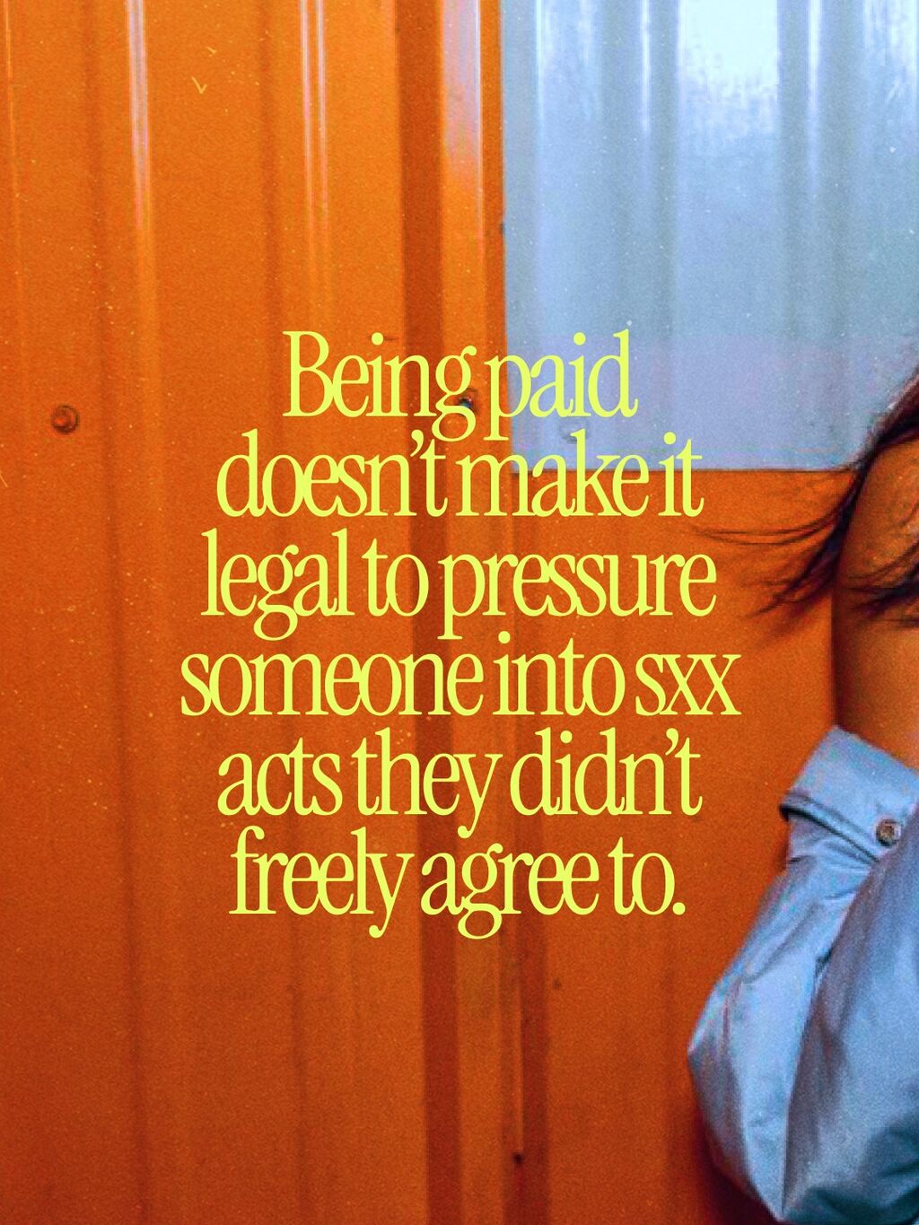 When a trafficking survivor or former p*rn performer...