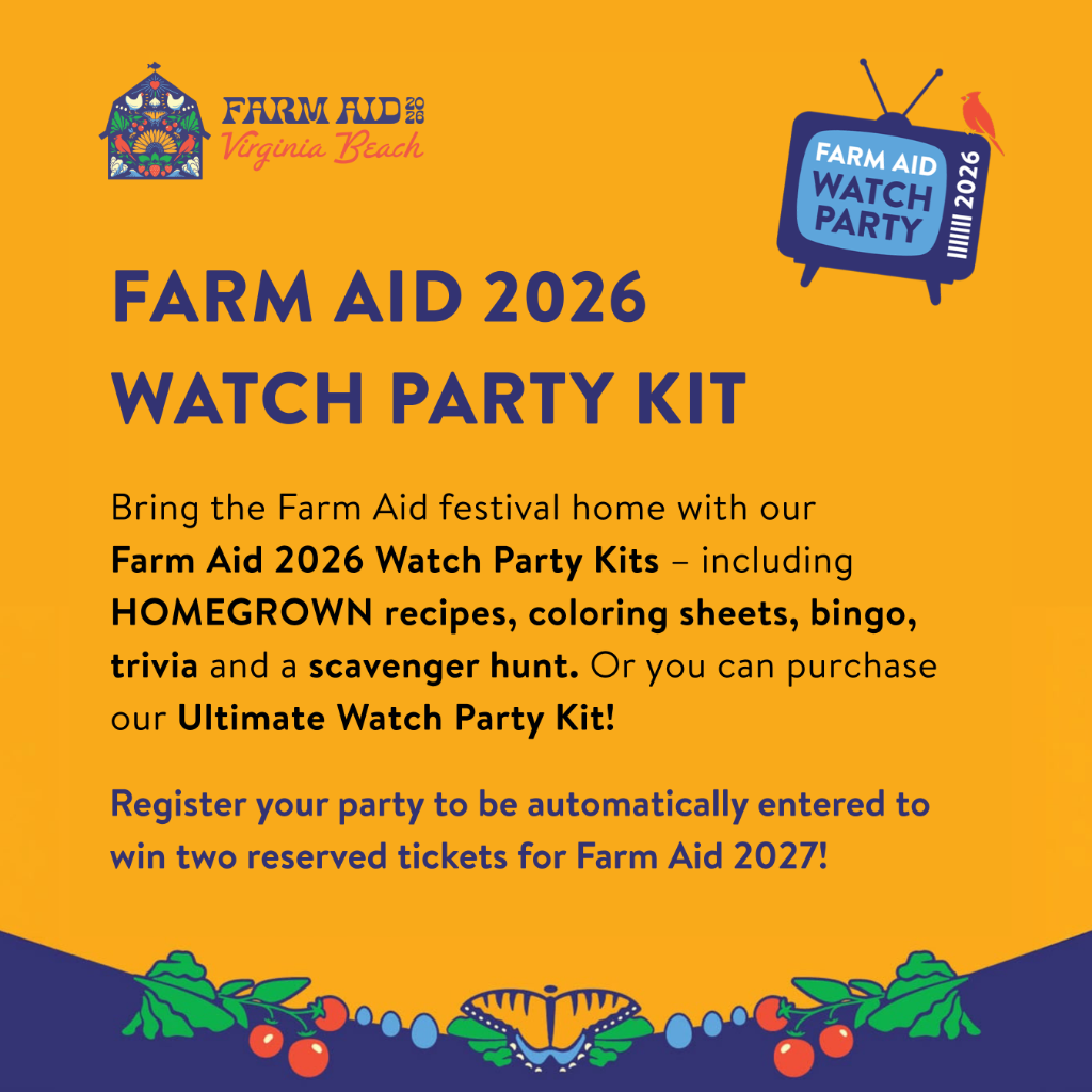 Farm Aid 2026 Watch Party info