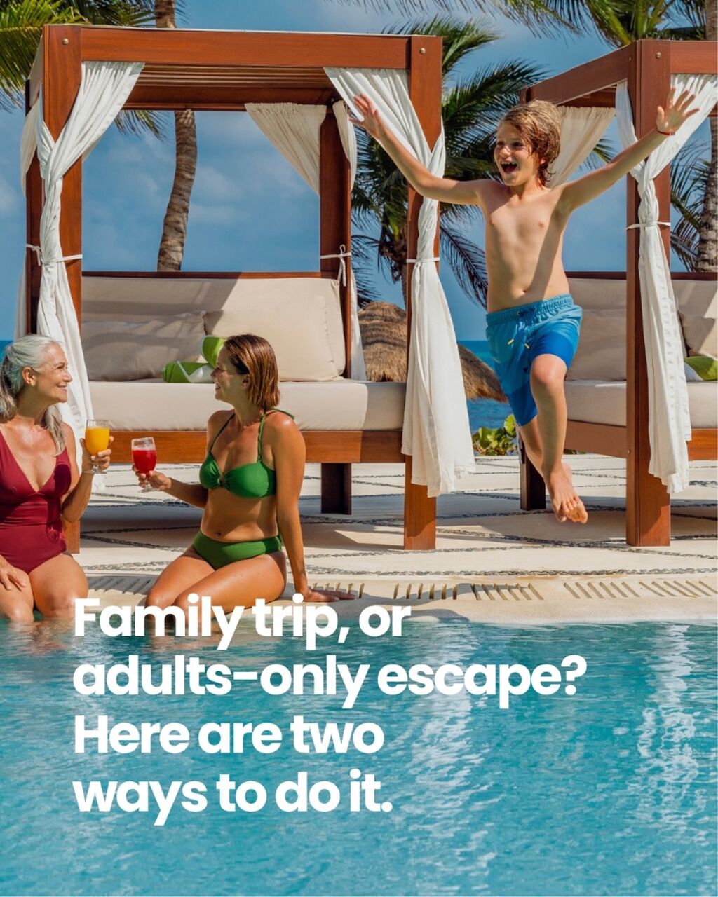 Family trip or adults only escape