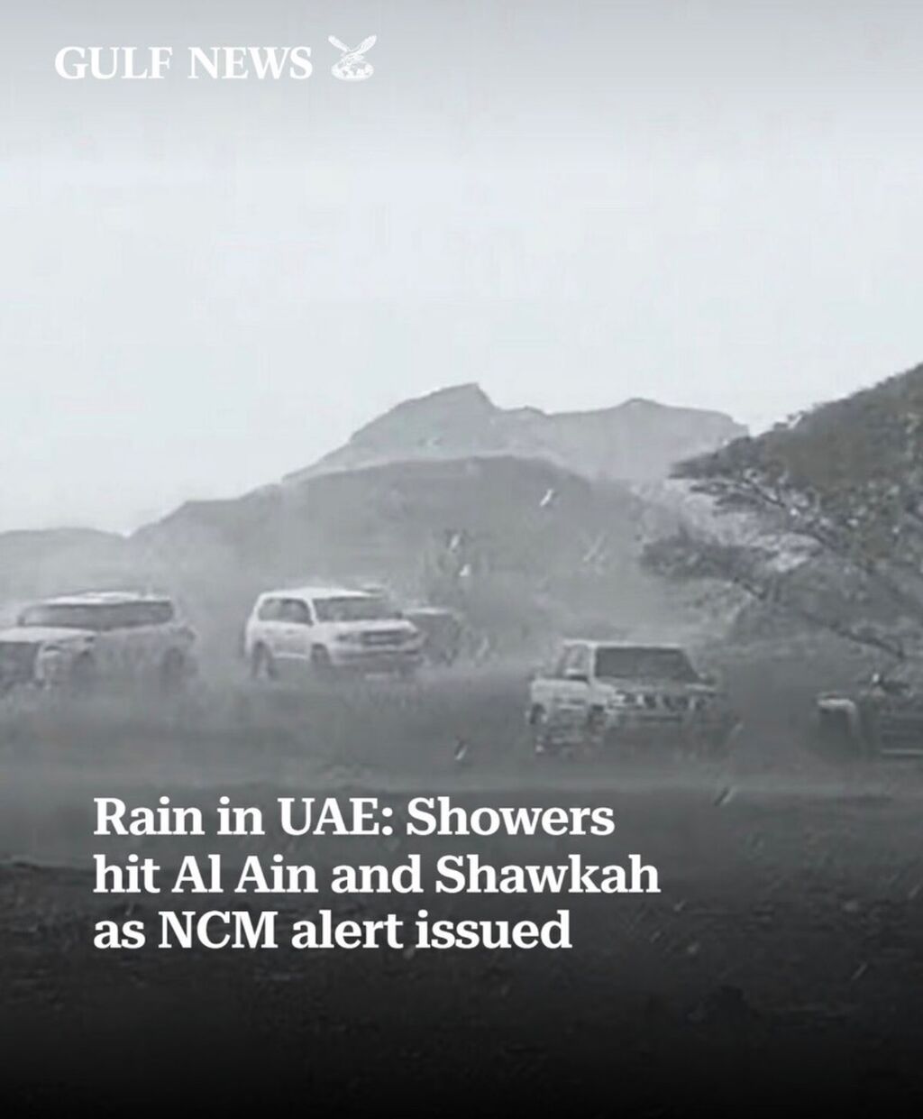 Rain in UAE: Showers hit Al Ain and Shawkah as NCM alert issued