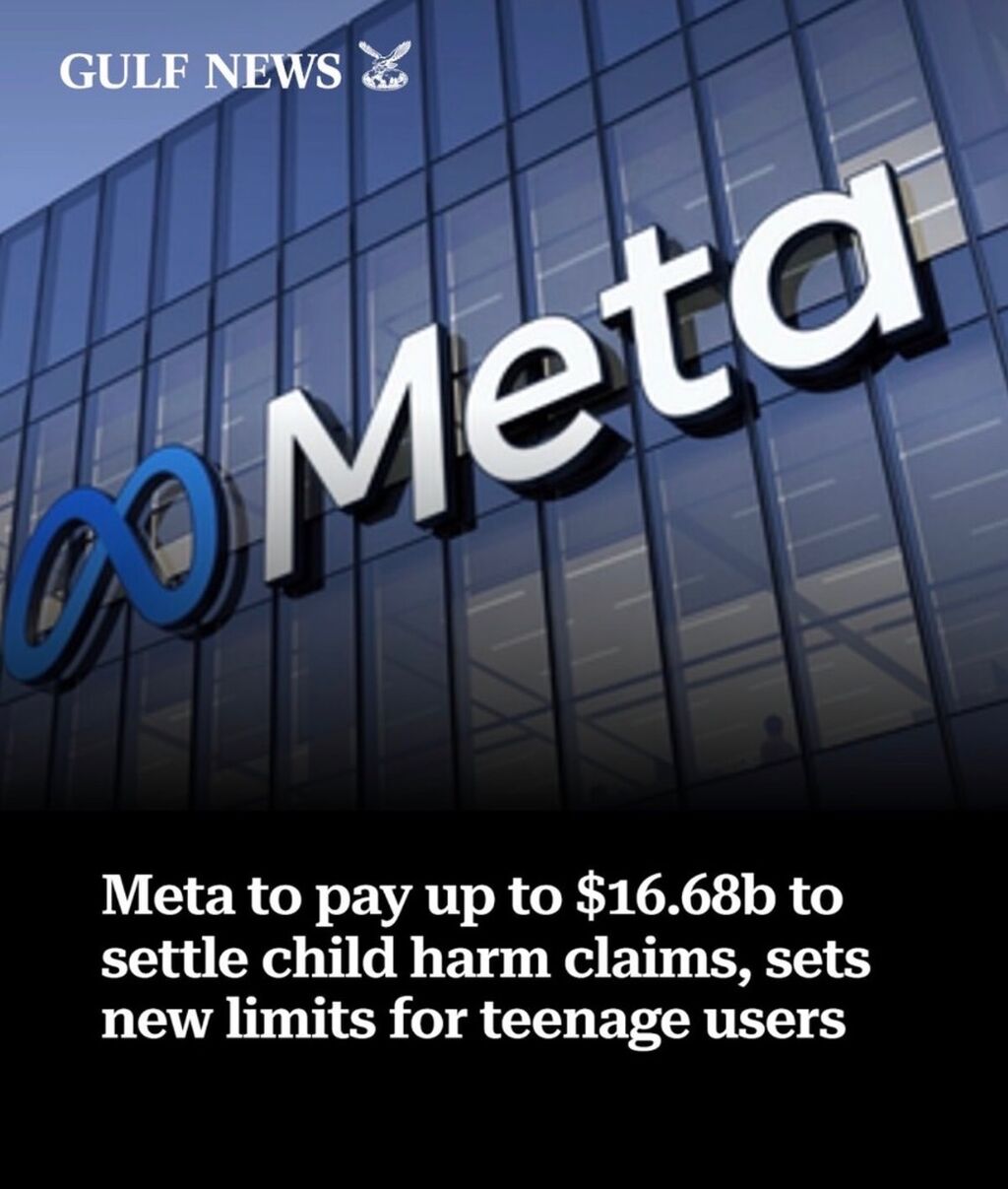 Meta to pay up to $16.68b to settle child harm claims, sets new limits for teenage users