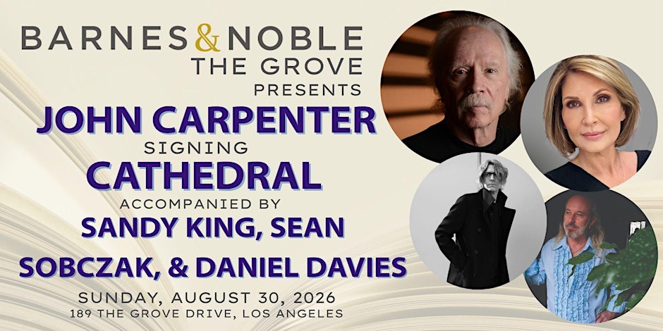 John Carpenter & Sandy King sign CATHEDRAL at B&N The Grove