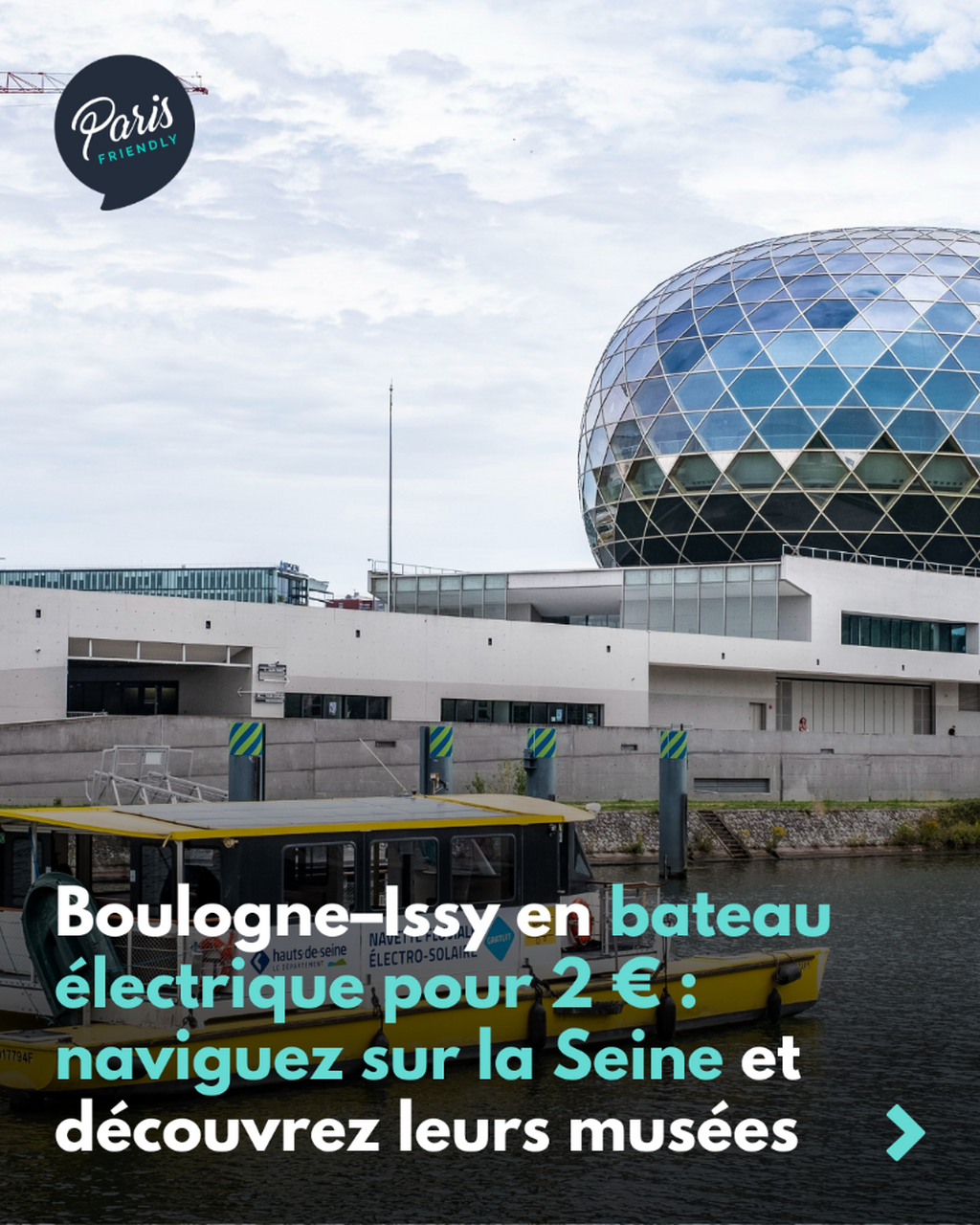 Un bateau &eacute;lectrique, 2&euro; et deux villes &agrave; explorer : la Seine change de rythme.