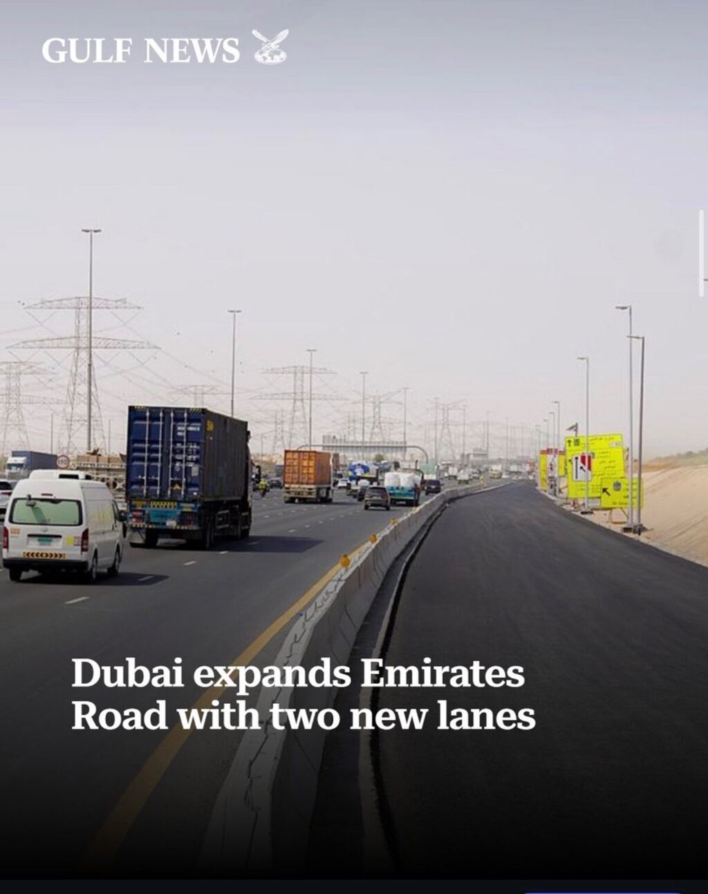 Dubai expands Emirates Road with two new lanes