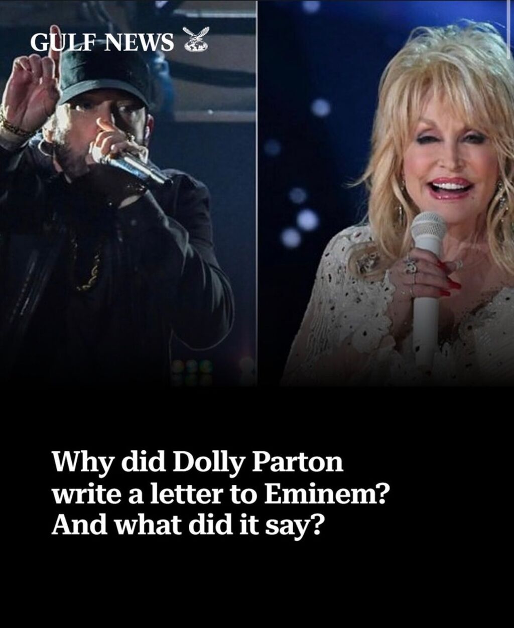 Why did Dolly Parton write a letter to Eminem? And what did it say?