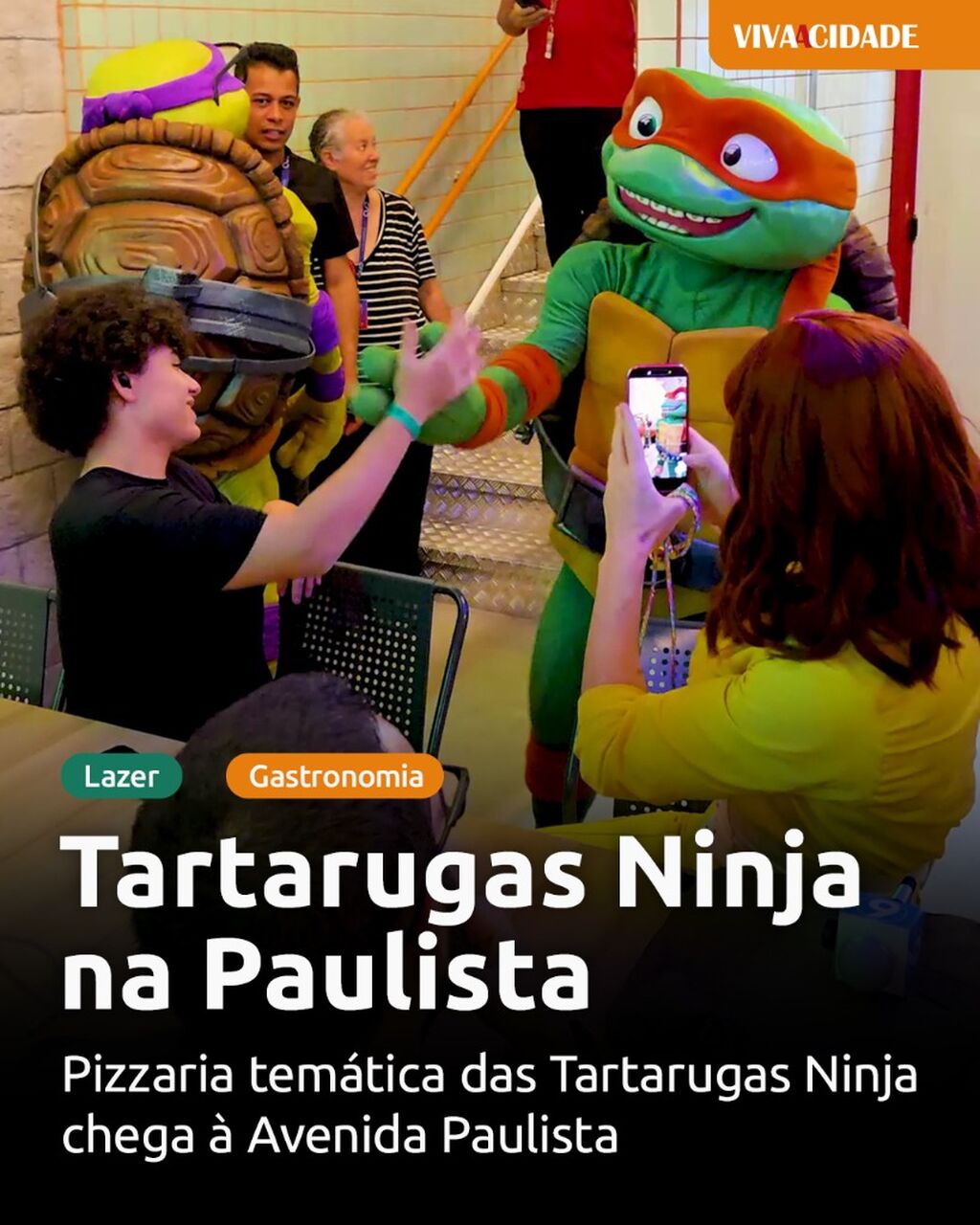 Tartarugas Ninja na Paulista